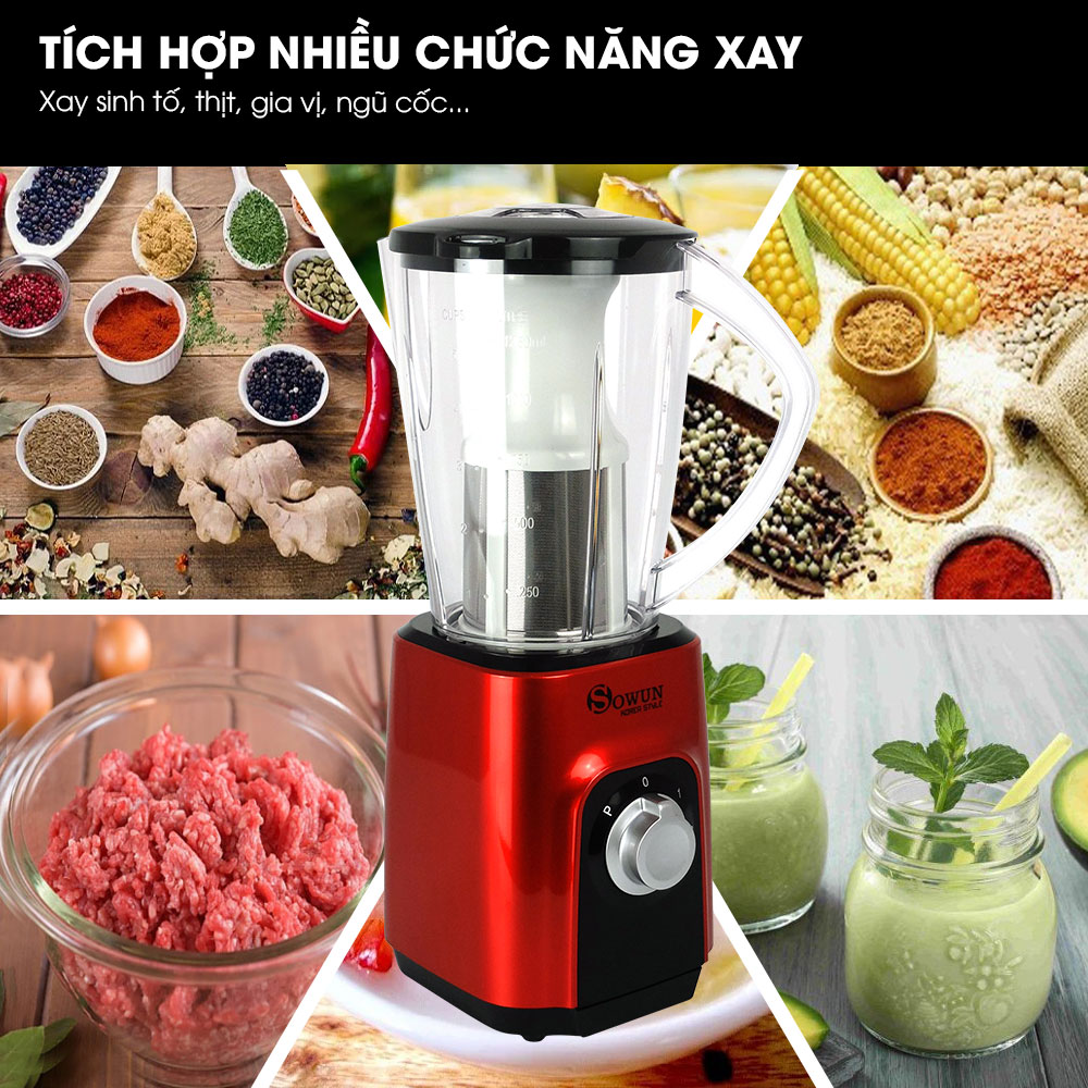 Máy xay sinh tố đa năng Sowun SW 529S 0002