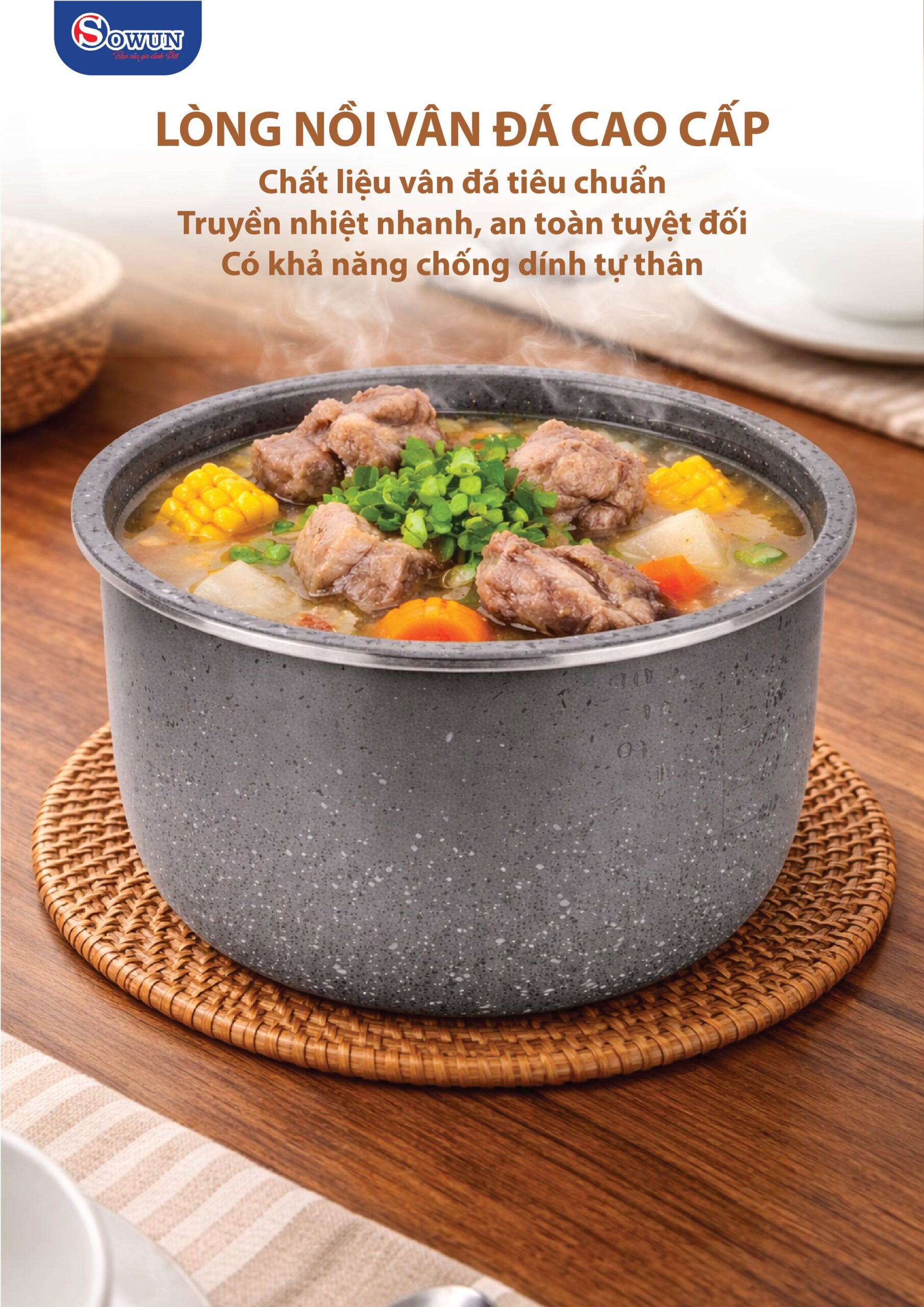 Lồng nồi vân đá